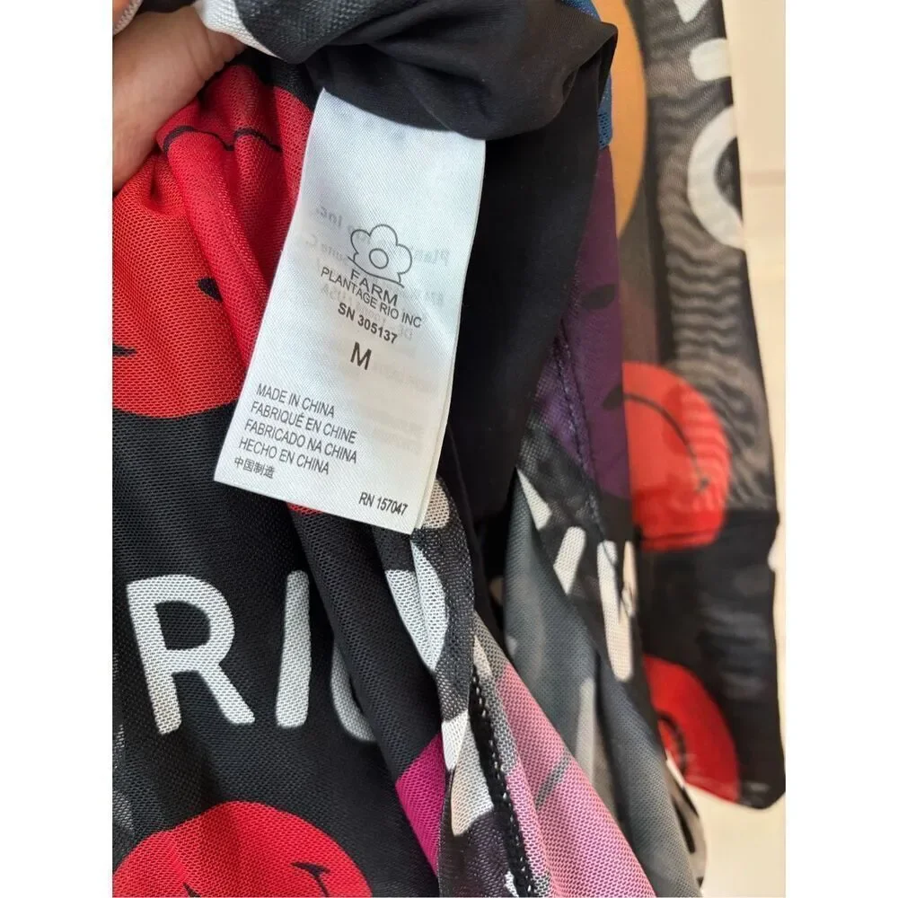 NWT Farm Rio Type Smiley Rio Tulle Dress, Med $260 E24 - Picture 11 of 12